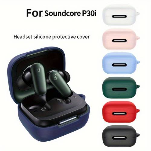 p30 earbuds case silicone protective cover anti fall dustproof charging case compatible with p30i