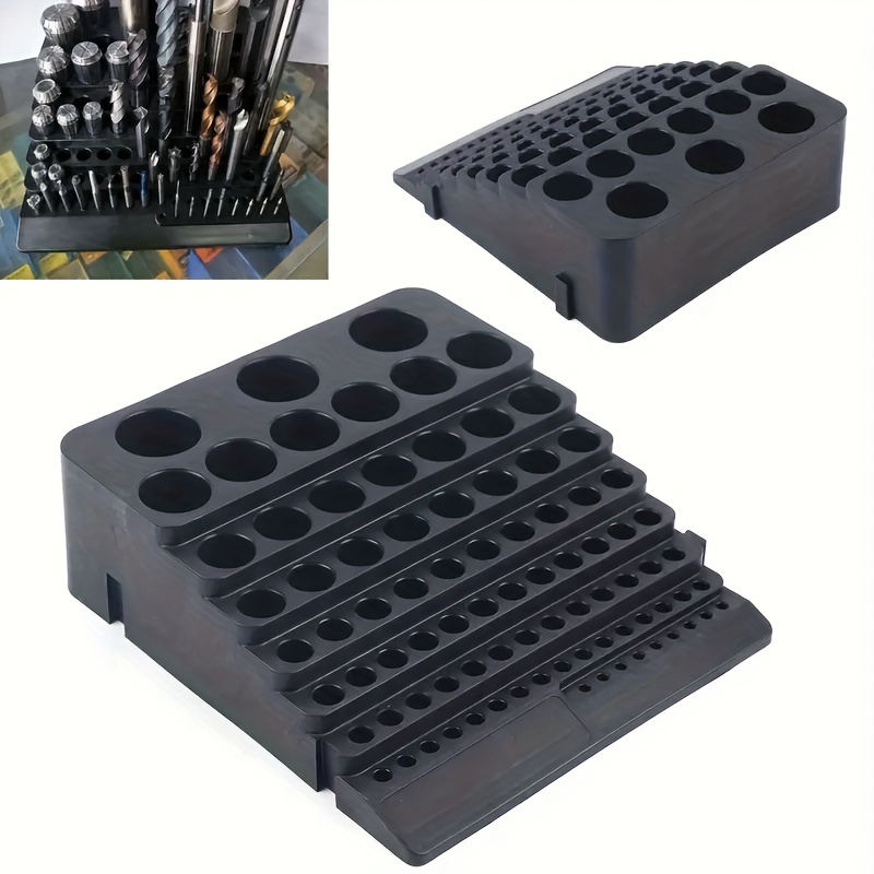 

Large Capacity Drill Bit & Milling Cutter Organizer - Multifunctional Storage Case With For Home Improvement Tools