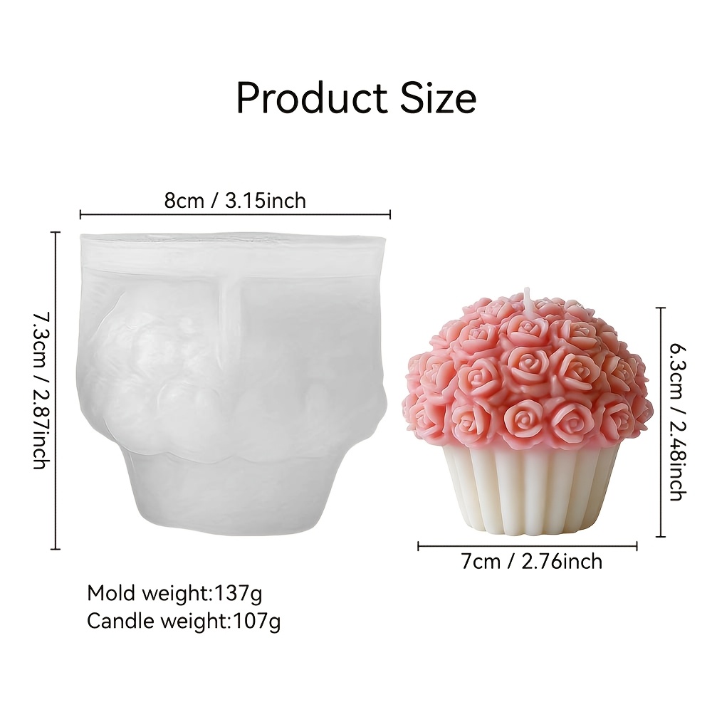 Image of Molds For Flower Basket-shaped, Scented Candles, Stones, And Plaster Ornaments For Gifts