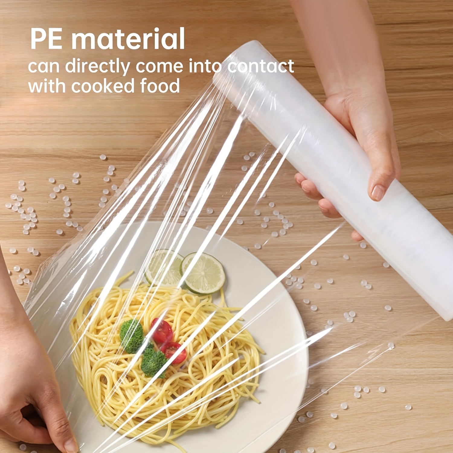 

1pc Pe Food Wrapper, 9.84 Inches X 200 Sheets, Food Preservation Film, Bpa Free Microwave Safe Kitchen Quick Cut Food Service Film, Kitchen Gadgets