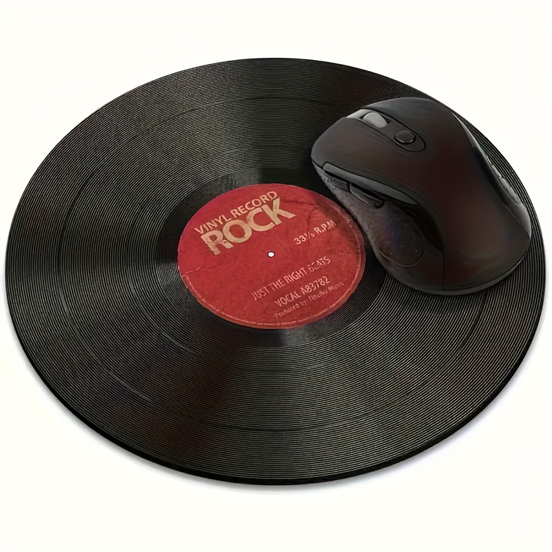 Non-slip Round Mouse Pad, Record Pad, Suitable For Home, Office And Game Table