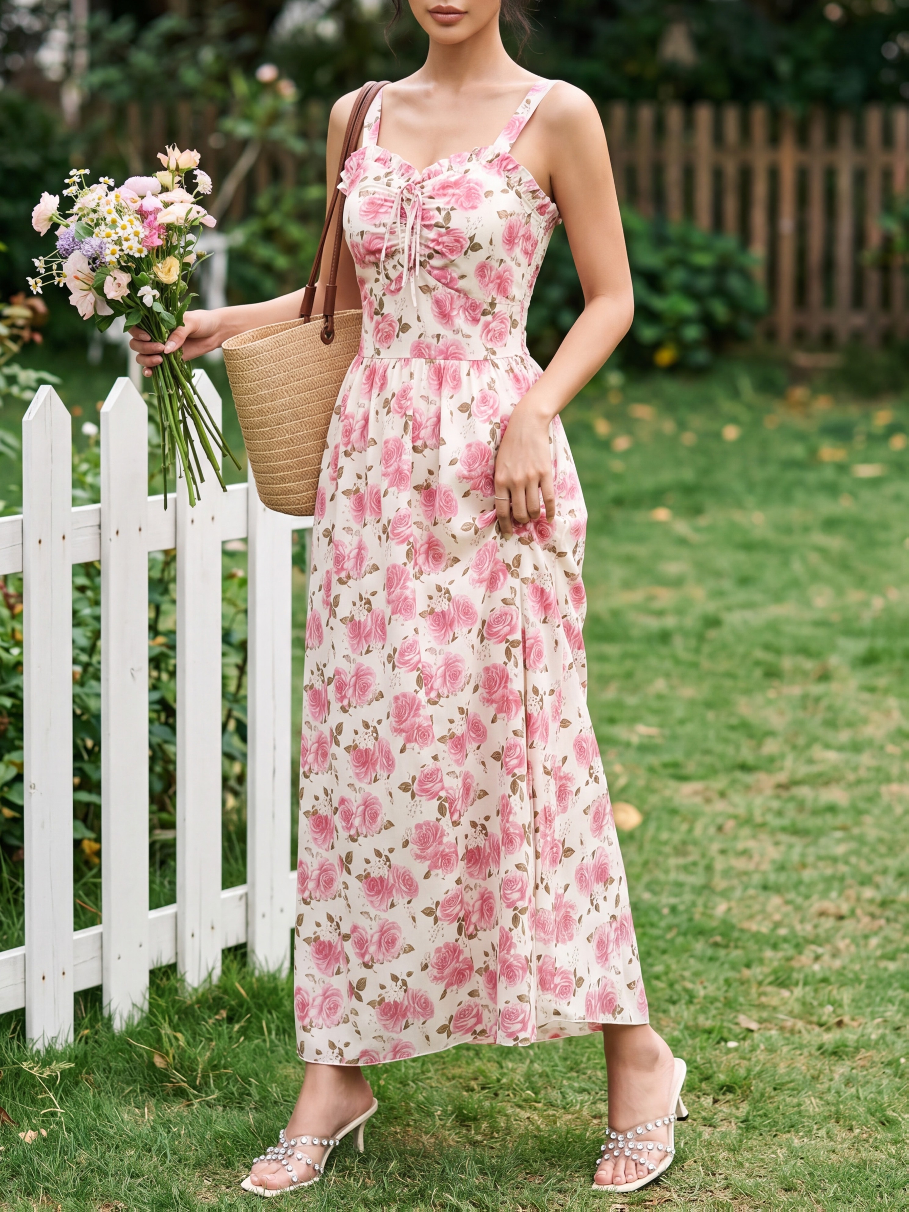 long sleeve formal & gown maxi dress for women Maxi Long Sleeve Satin Wrap Dress I Satin Bridesmaid Dresses – UME London main image 1