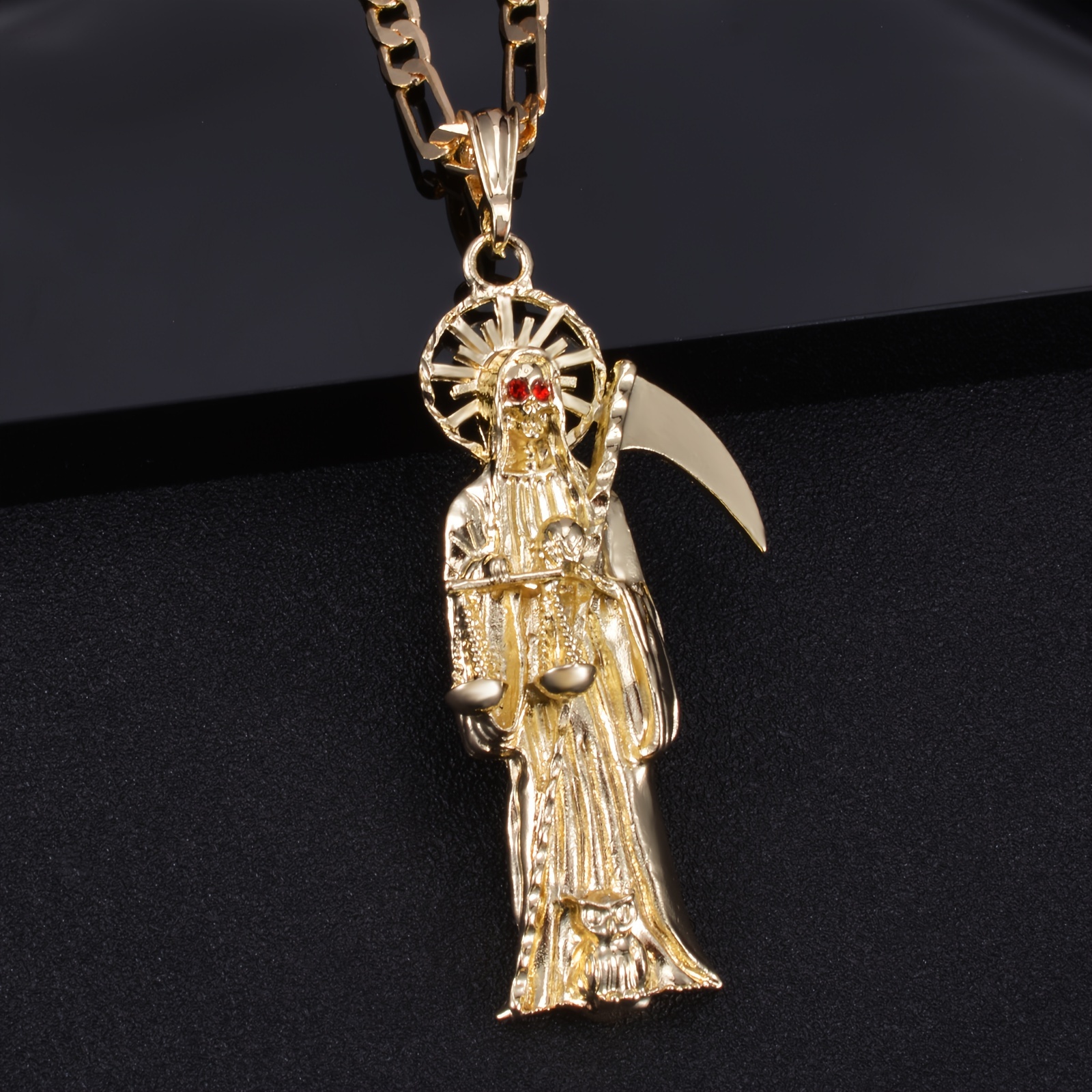 

1pc Muerte Pendant Necklace, For , Suitable For Men And Women