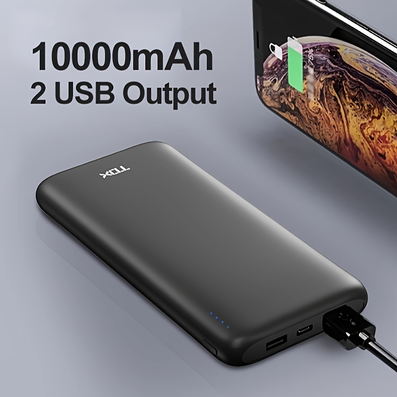 

Compact 10000mah Power Bank - Charger For Iphone, For Ipad, , For Android & More Devices