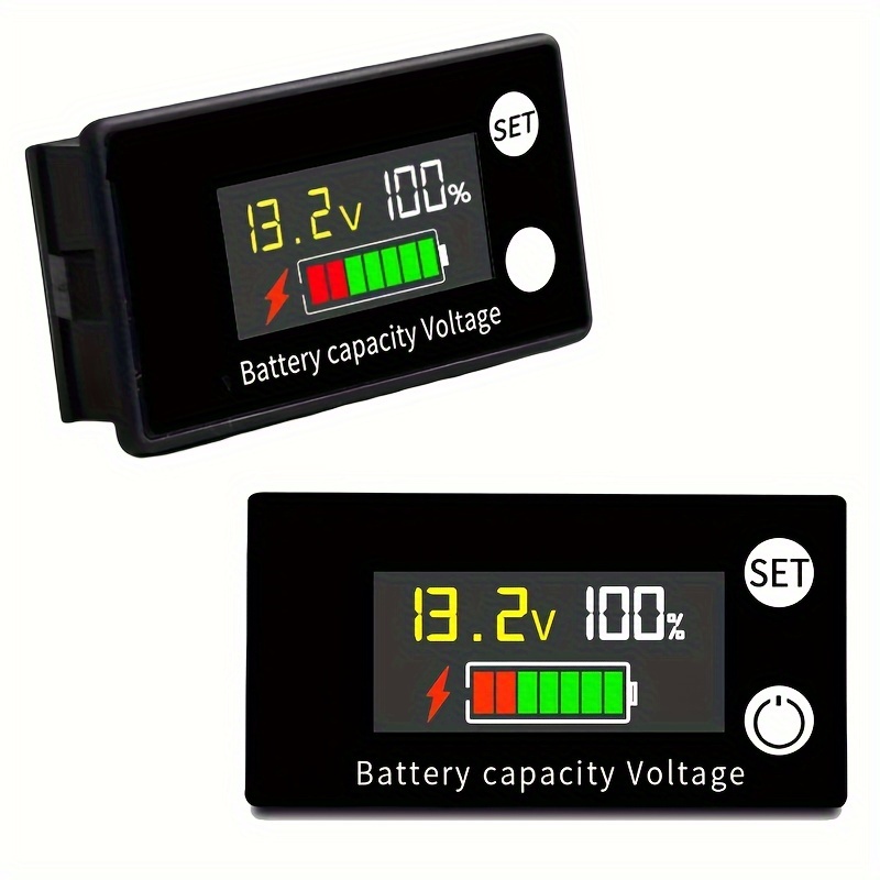 

Battery Capacity & Voltage Tester - , Abs, Lcd Backlit For Lead Acid & Lithium Lifepo4 Batteries, 8-100v Range, Quick , Safe Reverse Protection, Wide Voltage Range