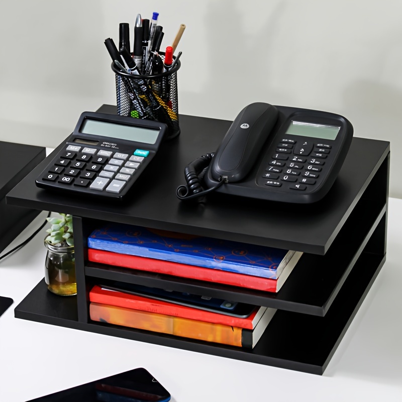 

Wooden Fiberboard Desk Organizer - For , Stand, And