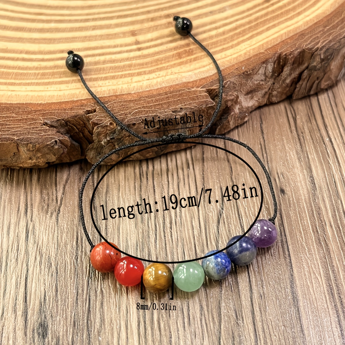 3pc Natural Stone Chakra Bracelet Set, Handmade Meditation Gift