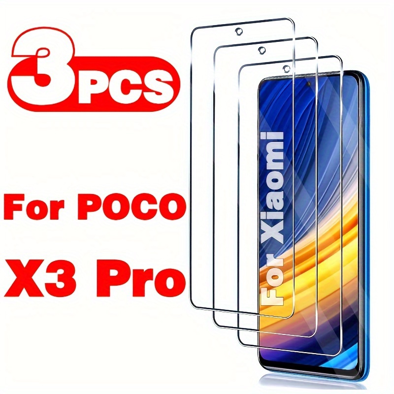 

3pcs Tempered Glass For Xiaomi Poco X3 Pro Protective Film, For Poco X3 Pro Tempered Glass Film For Xiaomi Poco X3 Pro Screen Protector Glass Film