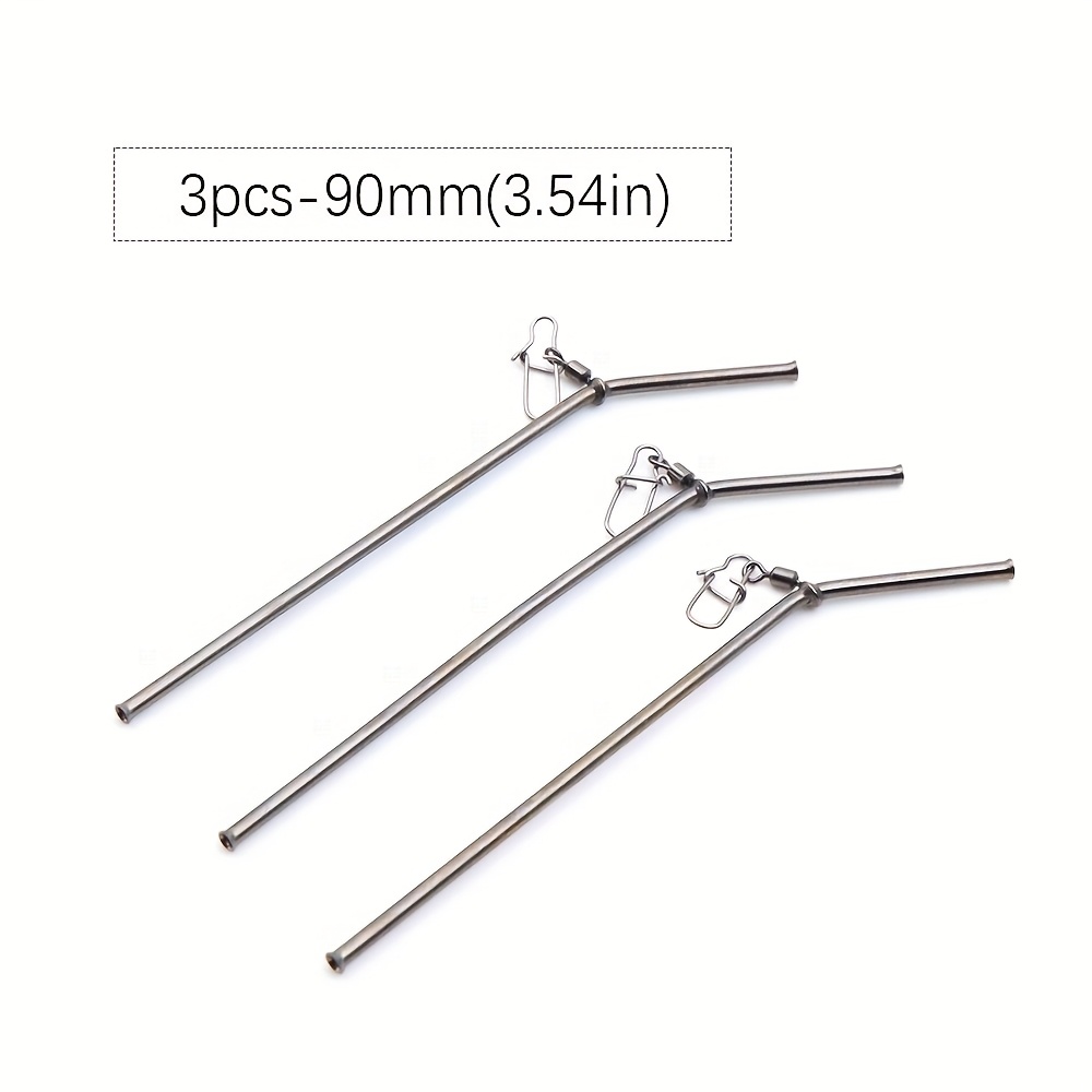 3pcs Carp Fishing Accessories Anti Leger Boom Method Feeder Rig Bait Cage Connector Hook Snap Swivels For Carp Tackle