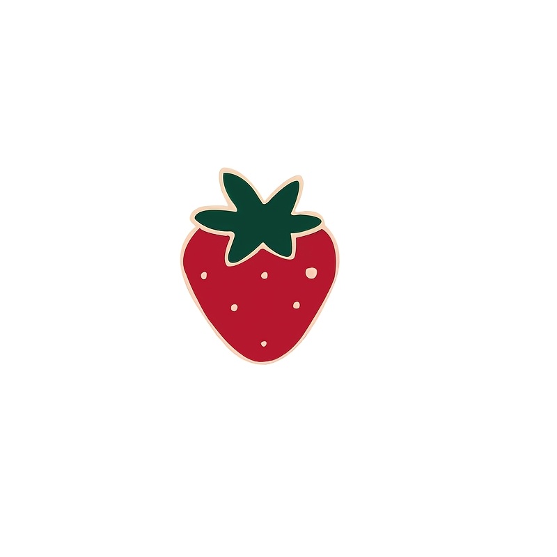 TEMU 1pc de Fresa de Dibujos Animados para , Colgante para Mochila, Botón para Chaqueta Vaquera, Regalo de , Lindo Accesorio de Moda Casual Diario