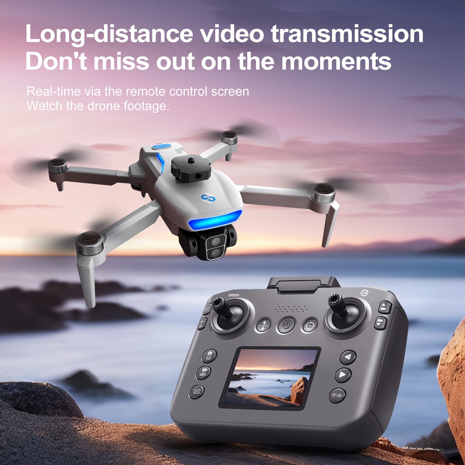 s181 360° rotating remote control uav Temu Italy