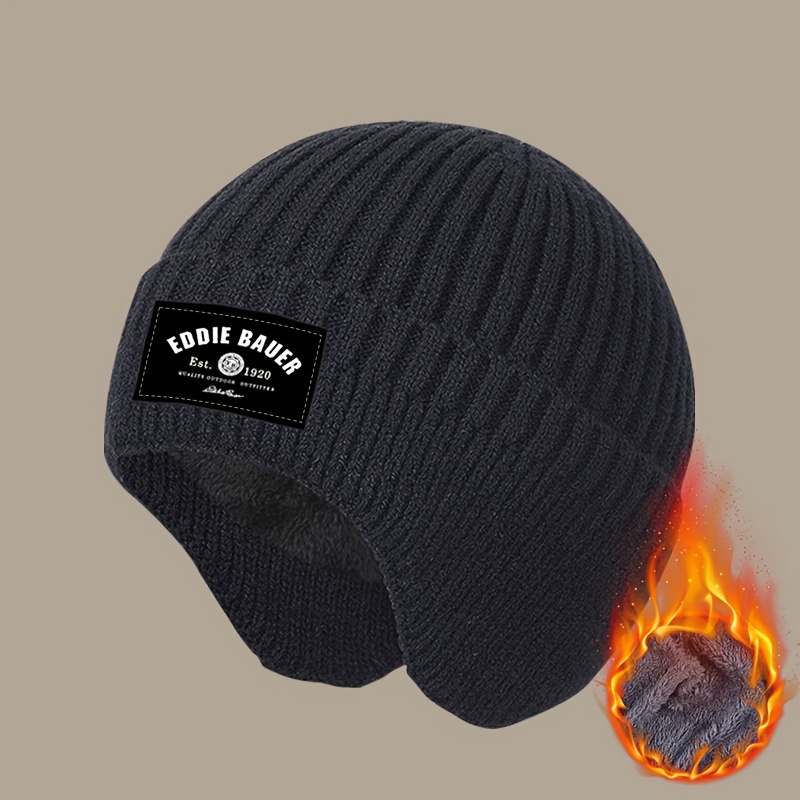 

New Winter Warm And Knitted Hat With Ear Protection, Suitable For Men And Women, Featuring A Stylish Design.