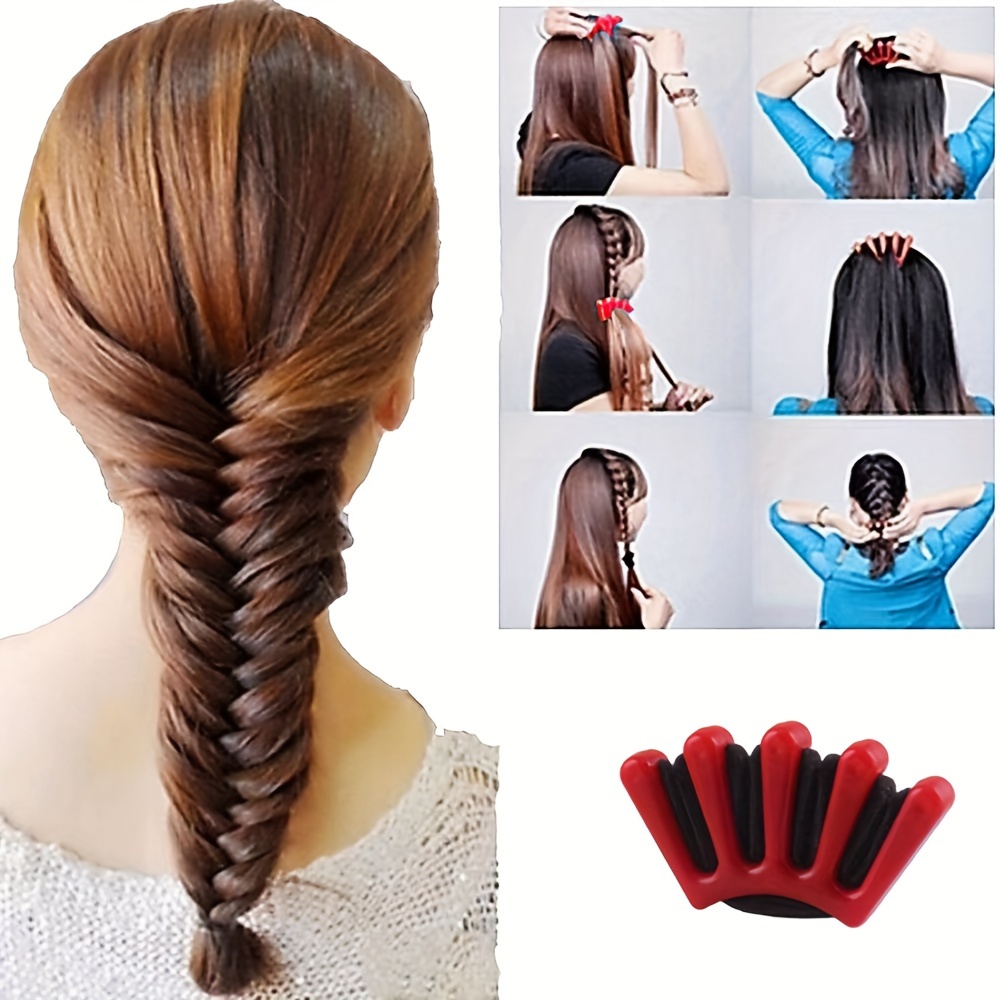 

Trendy Twists, Easy-to- Braiding Tool - 5-finger Sponge For Twist & Styles, - Care Accessory