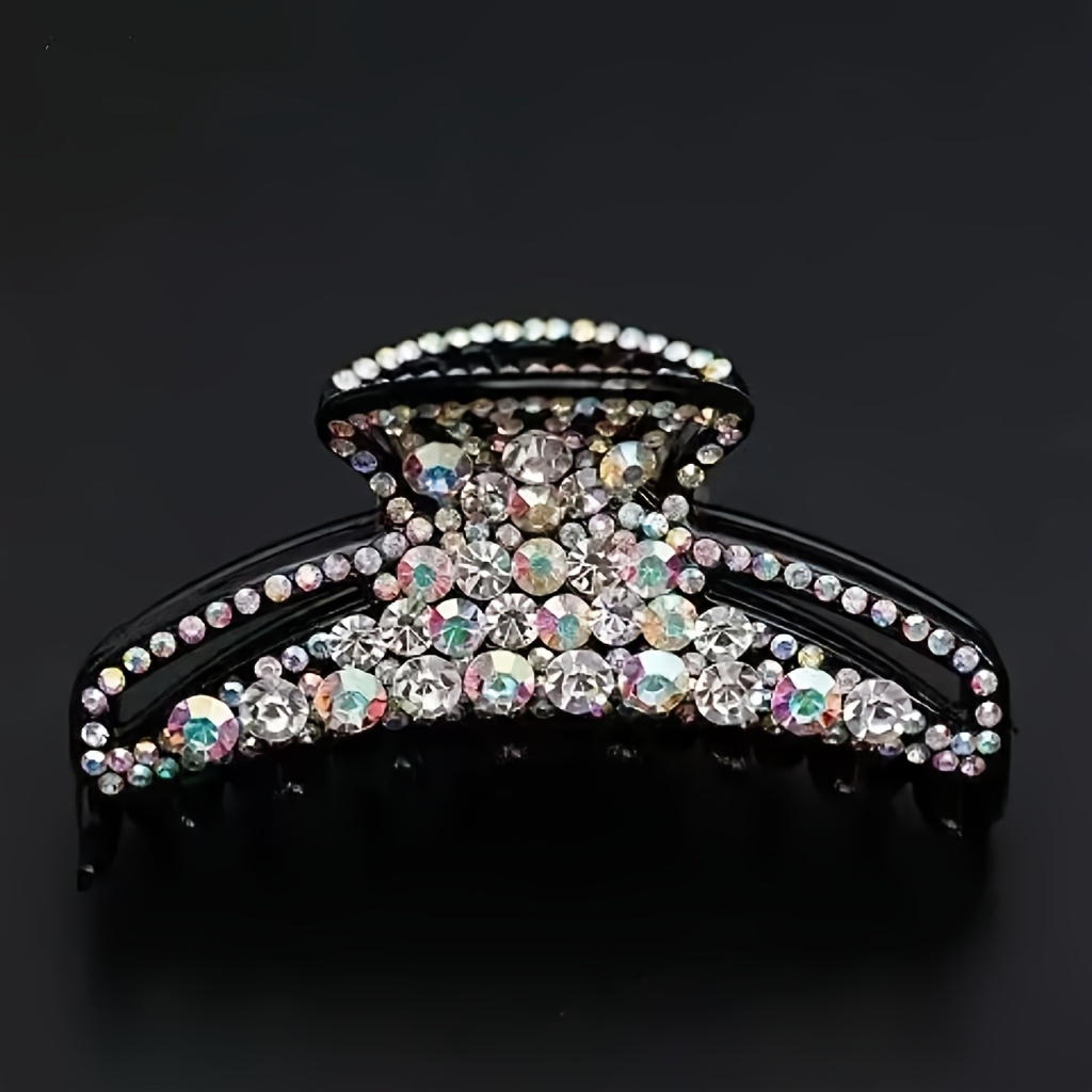 E-shop 1 Stück Elegante Strass-Schmetterling Haarklammer für Damen - Mittelgroße Glitzernde Haarspange für Hochzeiten, Partys, Bälle – Sicherer Halt