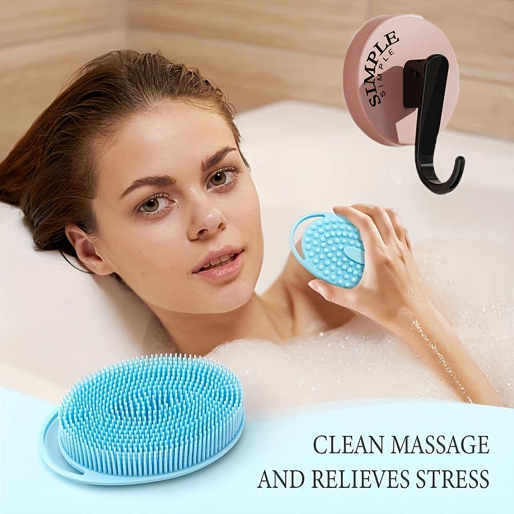 Exfoliating Silicone Scrubber, Easy to Clean and Long-Lasting