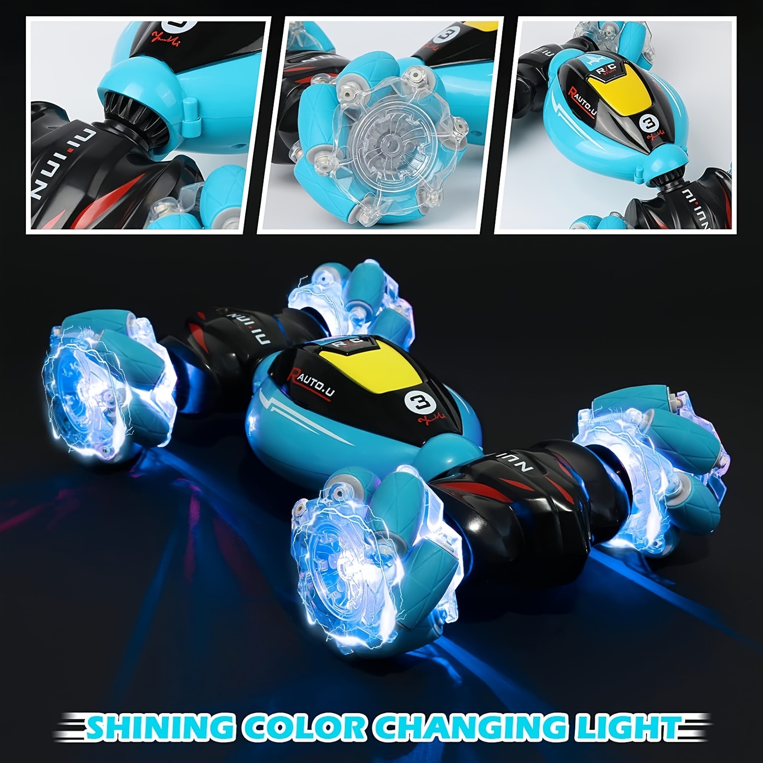 RC Gesture Sensing Stunt Car - Best Gifts For Boys 3-12 Year Old 360° Rotating 4WD Remote Control Transform 2.4Ghz Hand Controlled Car Birthday Presents For Kids, Halloween Christmas Gift