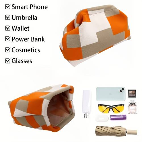 new retro knit handbag classic all ultra large capacity suitable for shopping outing travel makeup storage and personal items