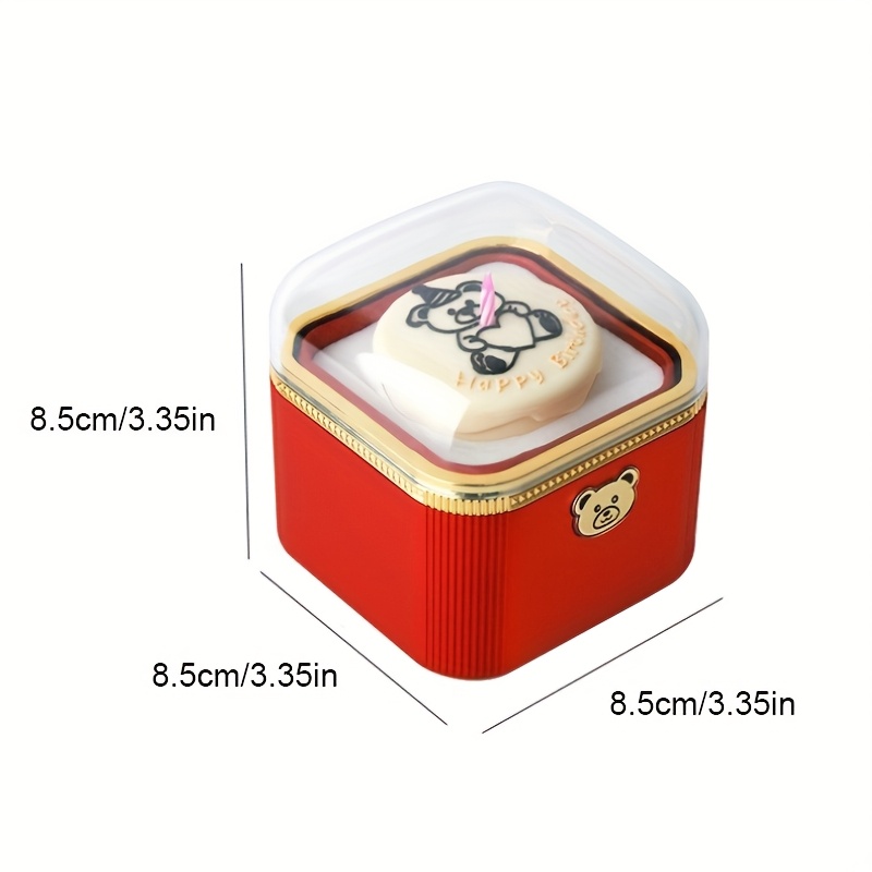 Round Corner Flip Cake Candle Jewelry Box