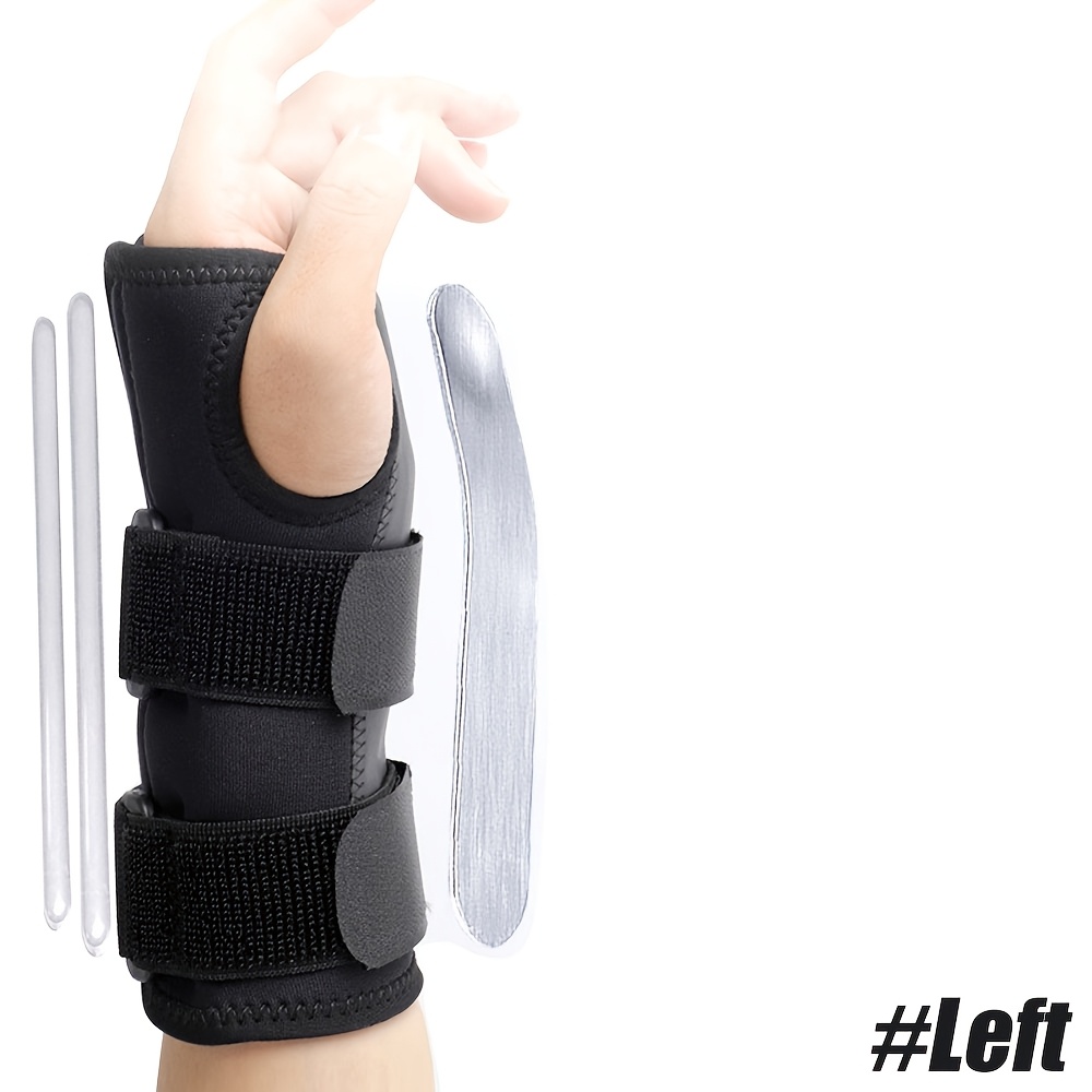 1pc     wrist brace hand support with 2 straps for men and women adjustable wrist support and wrist splint stabilizer left or     hand brace for sports   work weightlifting not 1 pair
