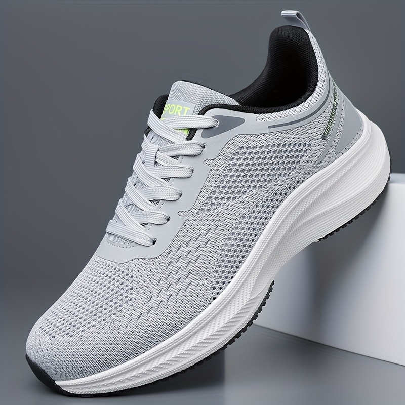 Men's Breathable Mesh Running Shoes - Lightweight Lace-Up Design with High-ity Cushioning Midsole and Durable Outsole, Offering Excellent Performance and All-Day Comfort for Long Runs and Daily Training, Suitable for 11 Festivals