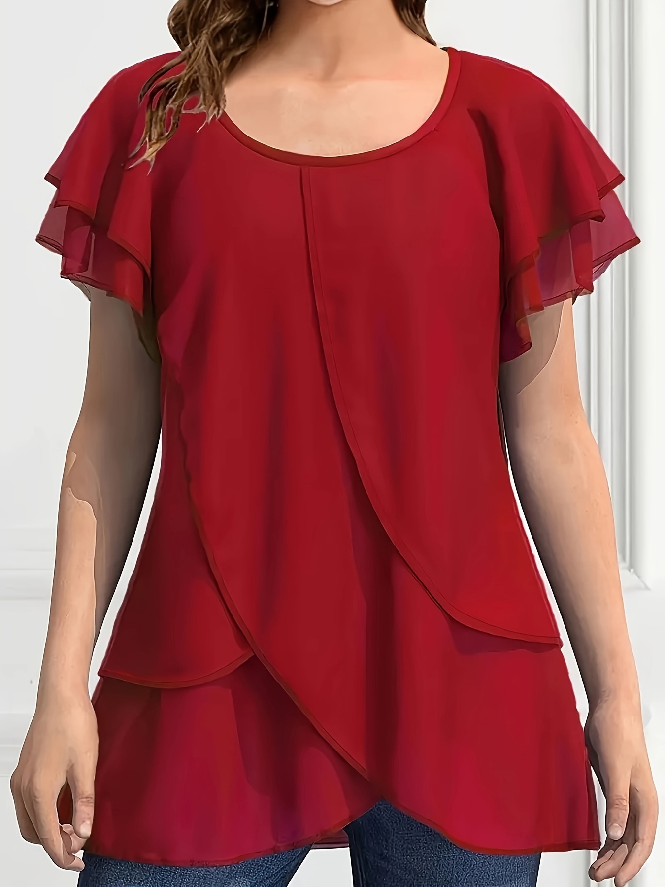 Elegant Special Womens Fashion Chiffon Top Women'S Clothing