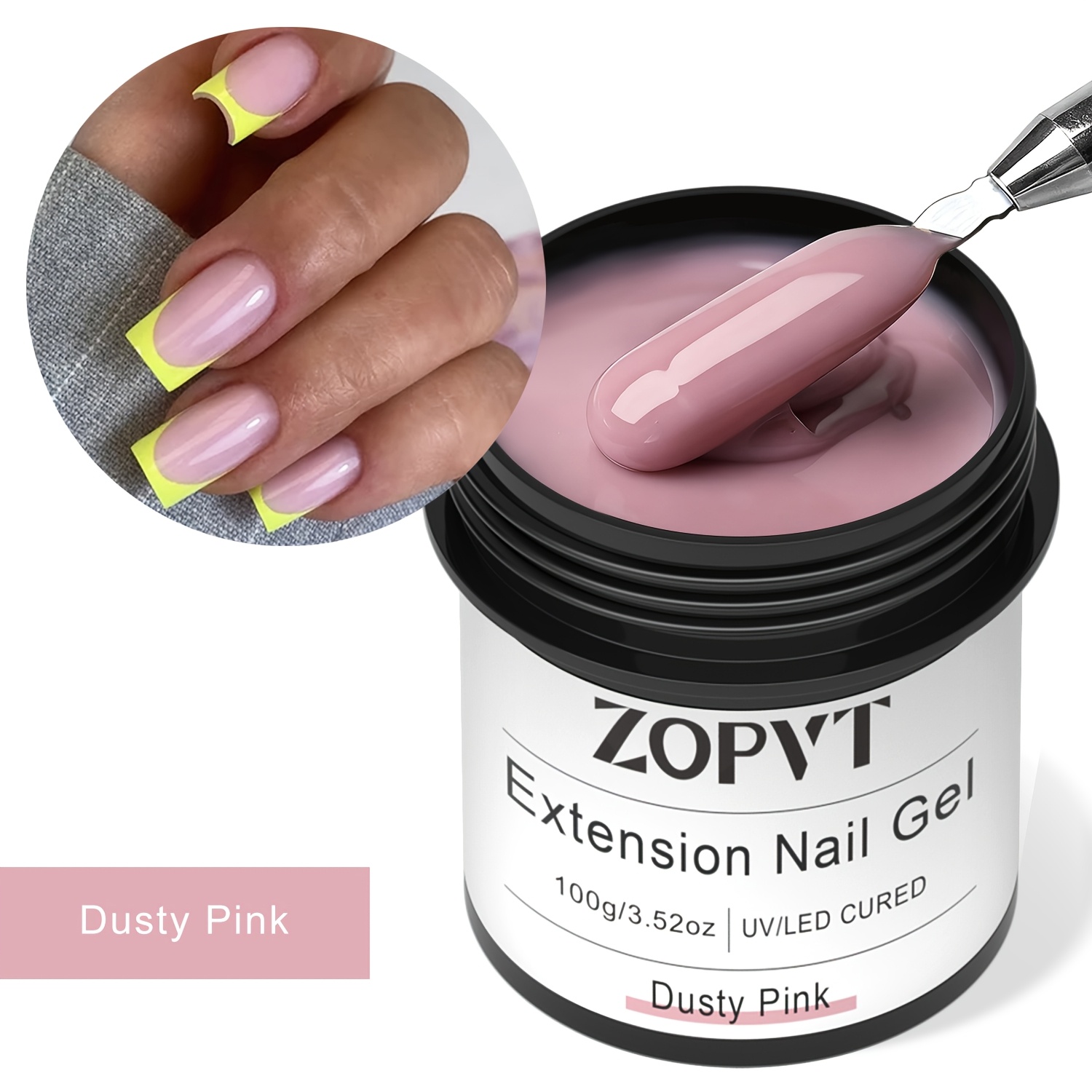 100g Large Capacity Nail Extension Gel, 7 Popular Color Options, Gel Polish Builder & Shaping Extension Gel, Led , Long-lasting, Wear-resistant, Non-yellowing, Suitable For Beginners, Home Use, Diy