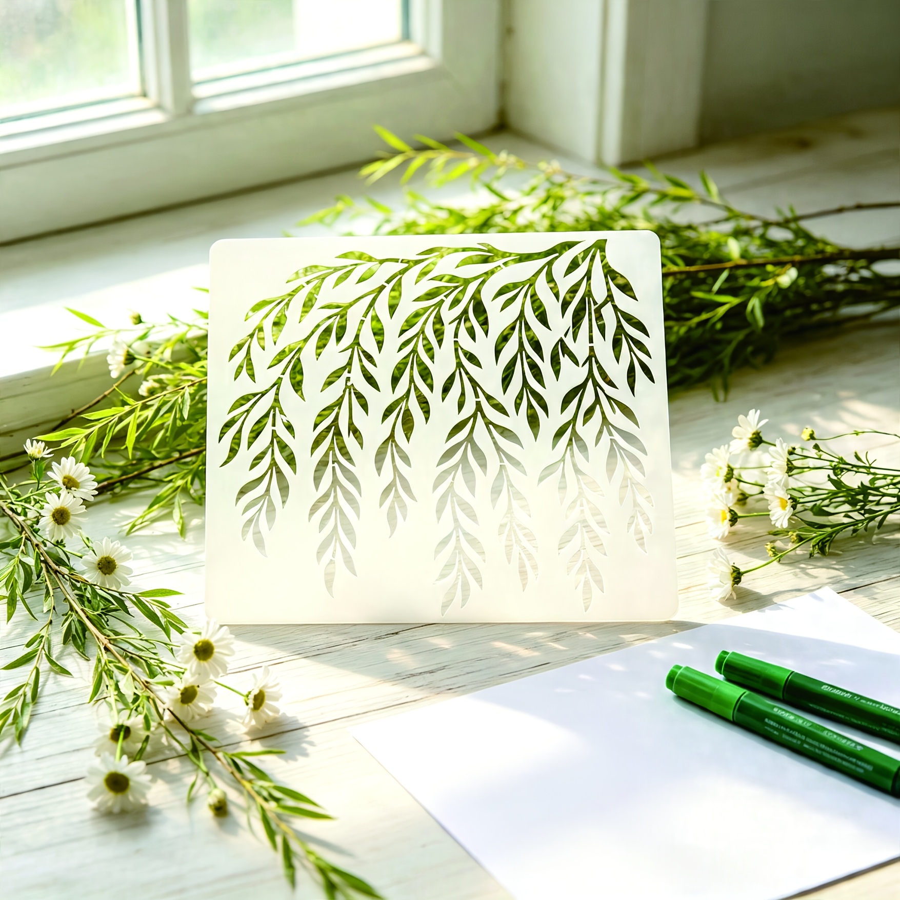 Willow Branch Painting Stencil, Multiple Sets of Themes