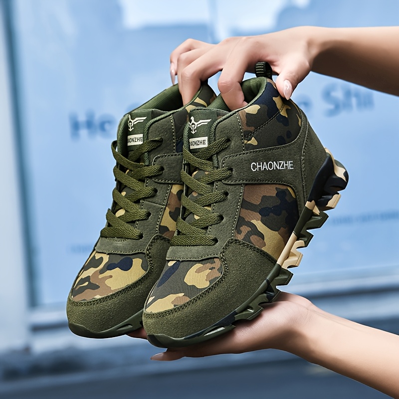 Scarpe Sportive Scarpe Con Tacco Mimetiche Di Sneakers Alte Da