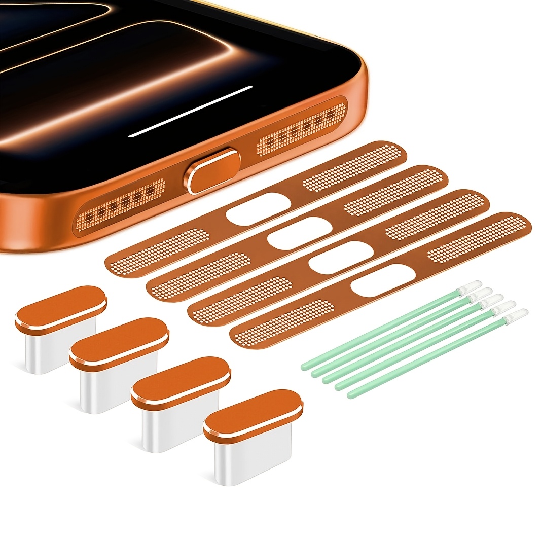 TEMU 13pcs/Set Bouchon Anti-Poussière USB C, Couvercle de Port USB C Type C, Couvercle de Port de Charge, Couvercle Anti-Poussière de Haut-Parleur,
