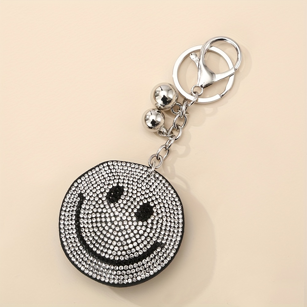 Rhinestone Keychain Pendant Large Peach Size Rhinestone Bag Pendant Classic Rhinestone Clothing Additions