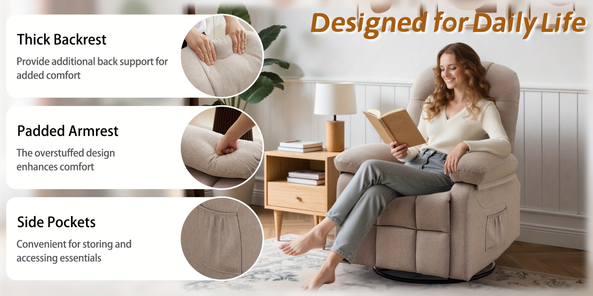 Recliner in Living Room Setting