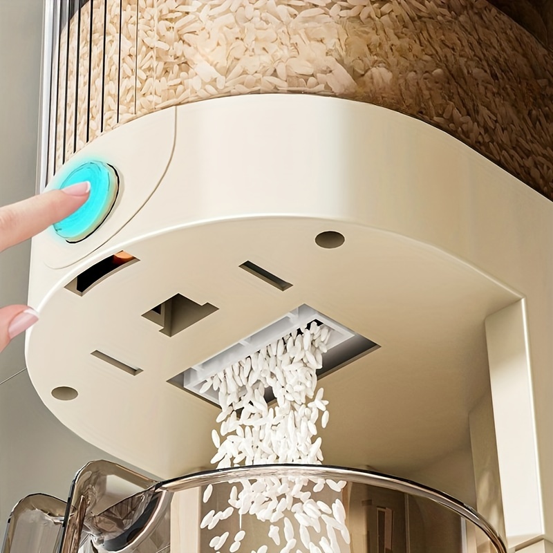 1pc airtight rice dispenser 5kg 10kg capacity moisture proof insect resistant large drawer storage container for kitchen organization storage bins for   Product details 4