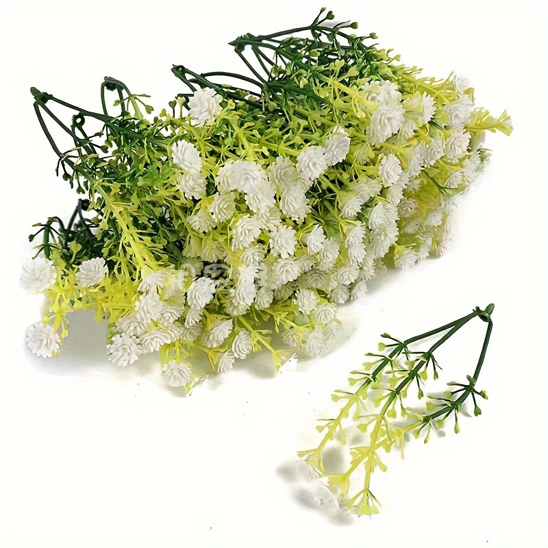 

100pcs/bag Artificial Gypsophila Flower, Diy Floral Decor, Bouquet Filler, Aquarium Bundle Micro Landscape Decoration Accessories