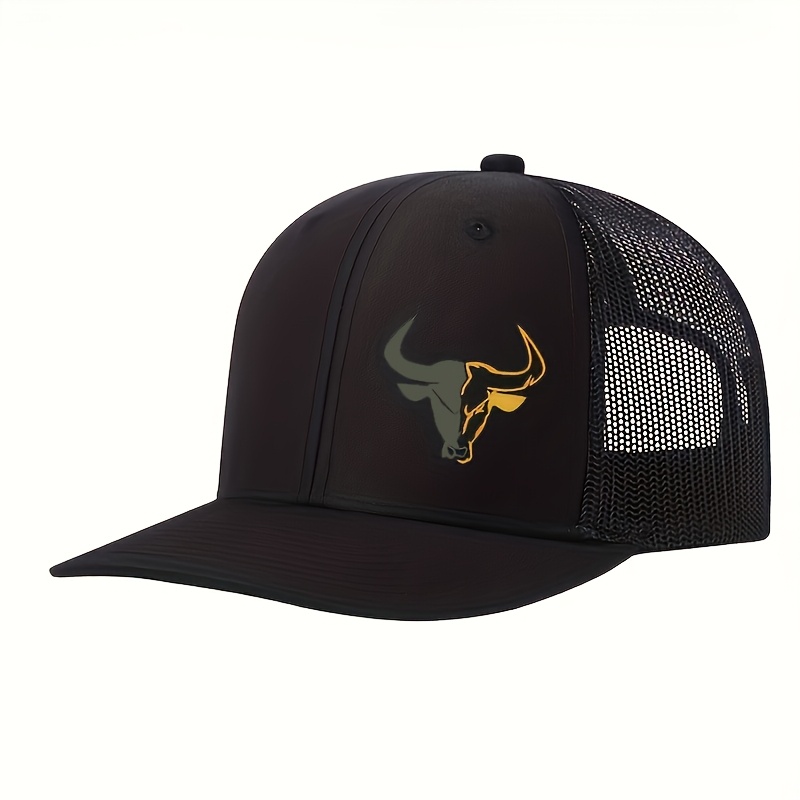 2026 New Hot Selling Adjustable Size Outdoor Head Print Breathable Net Cap Trucker Hat Unisex Baseball Cap