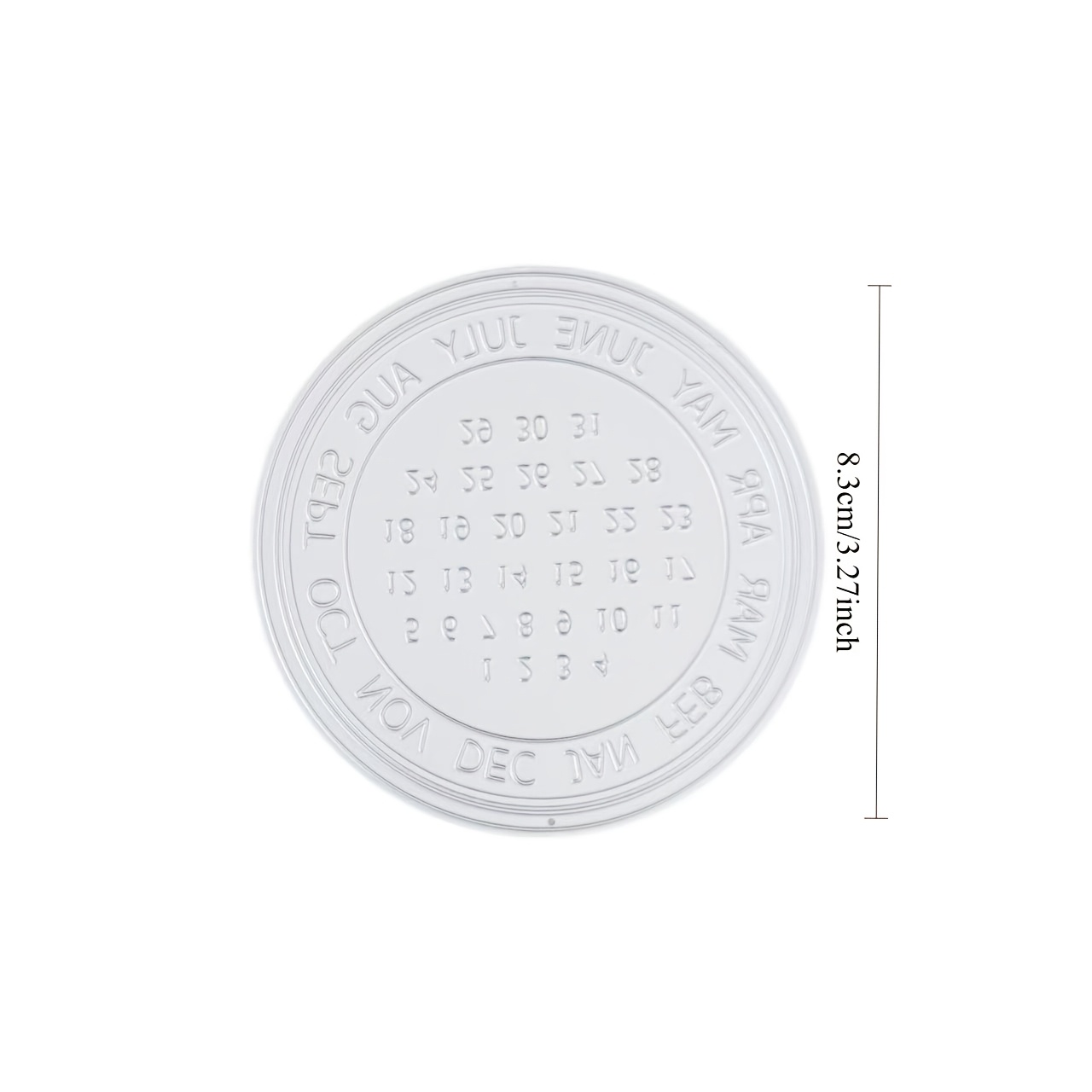 Image of Mother's Day Commemorative Calendar Stamp Decoration Metal Cutting Die Crafts Mold Cutting, Scrapbooking, Card Making And Paper , Paper Supplies