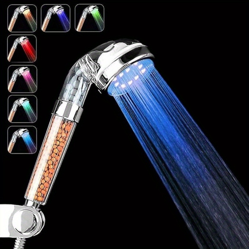 TEMU Head With , Handheld Showerhead For Repair Dry Skin&hair, High Pressure Shower Heads With Filters- Change Cyclically
