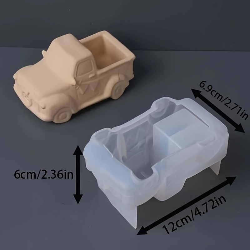 Image of Diy Candle Jar Silicone Mold Cartoon Desktop Jewelry Craft Plaster Resin Organizer Casting Mould Pot Plant Mold Flower Pot Mold Plaster Candle Silicone Mould Home Decoration Jewelry Ornament