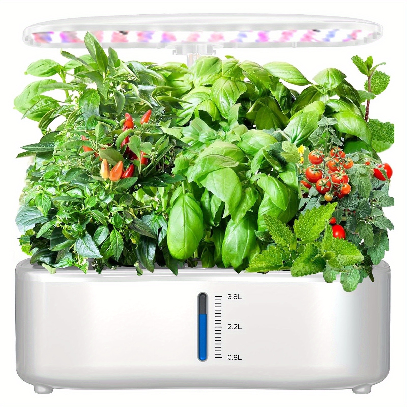 Image of Large Tank Hydroponics Growing Pods, Garden Kit Indoor With Grow Lights, Plants Germination Kit With Quiet Water Pump, Auto Timer, Height Adjustable To 20", Gardening Gifts Home Decor