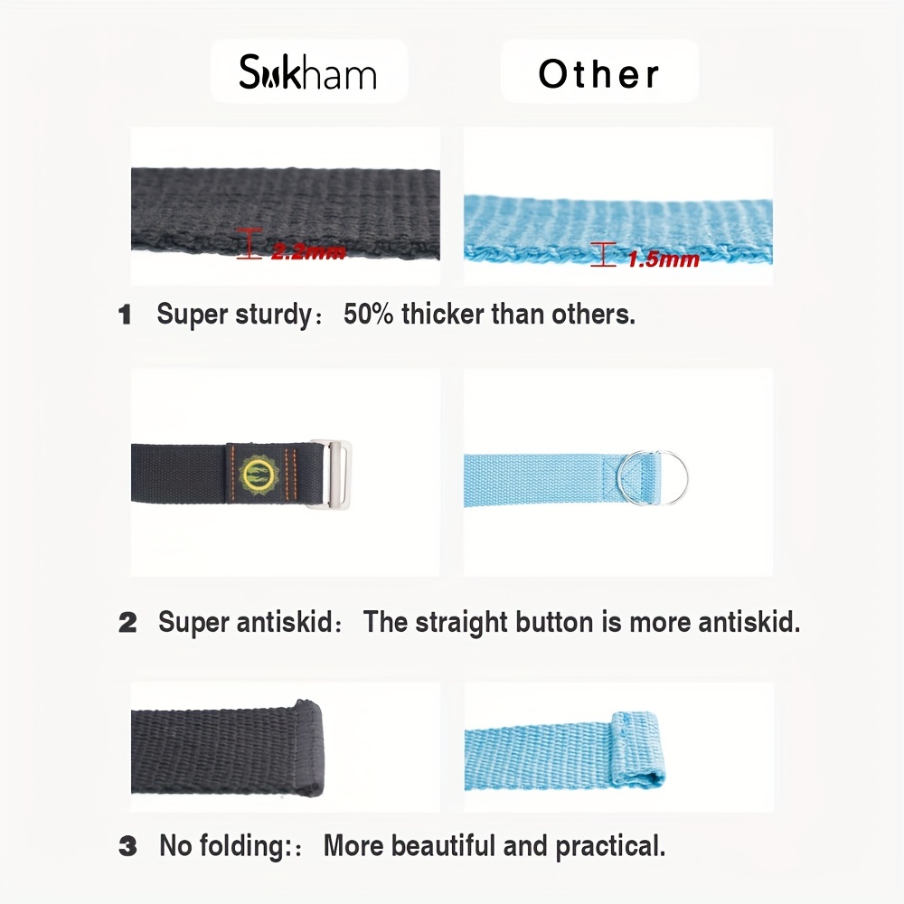 1pc Durable Yoga Stretching Band, Adjustable Sports Resistance Band for Flexibility Pilates Training