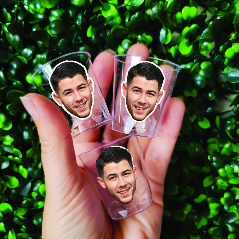 TEMU 60/30pcs Custom Face Confetti - Personalized Photo Mini Stickers For Bachelorette, Birthday, Bridal Shower & Wedding Favors. Adhesive Hens Night