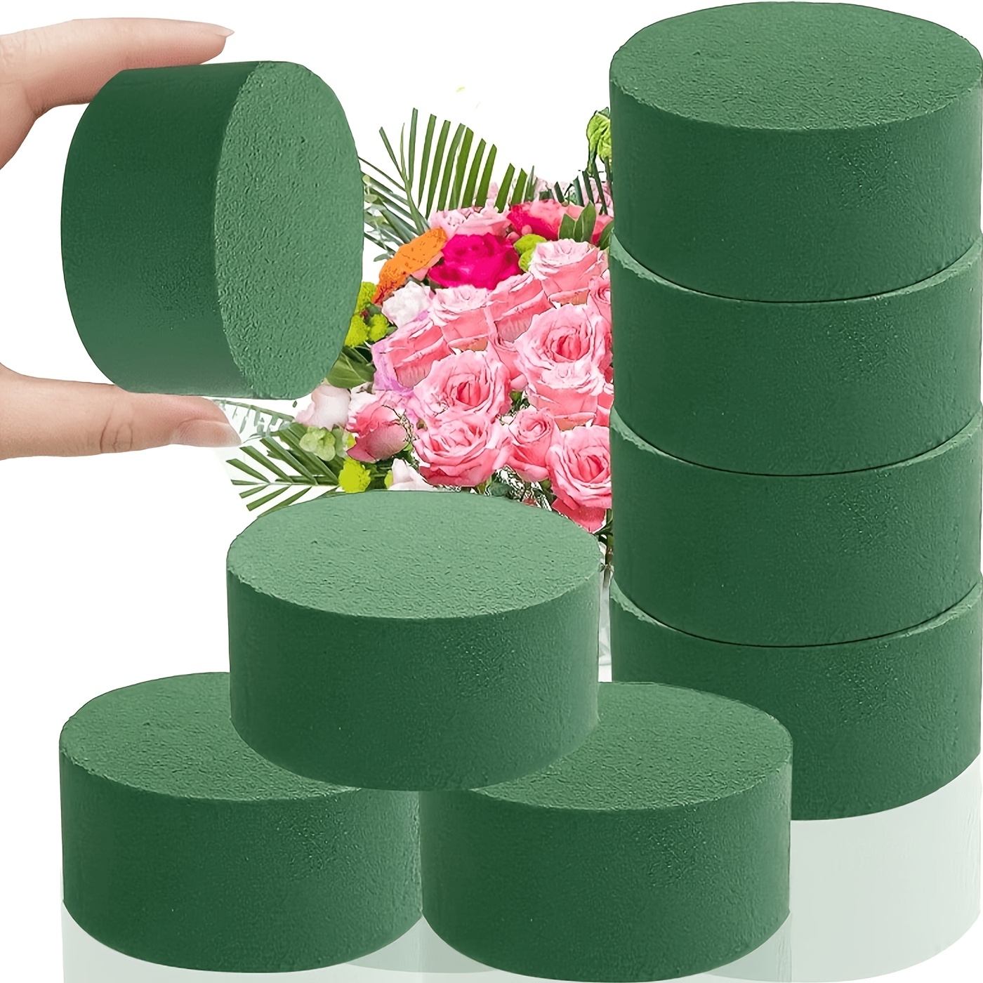 4/15 stück runde trocken nass blumenschwamm langlebiges