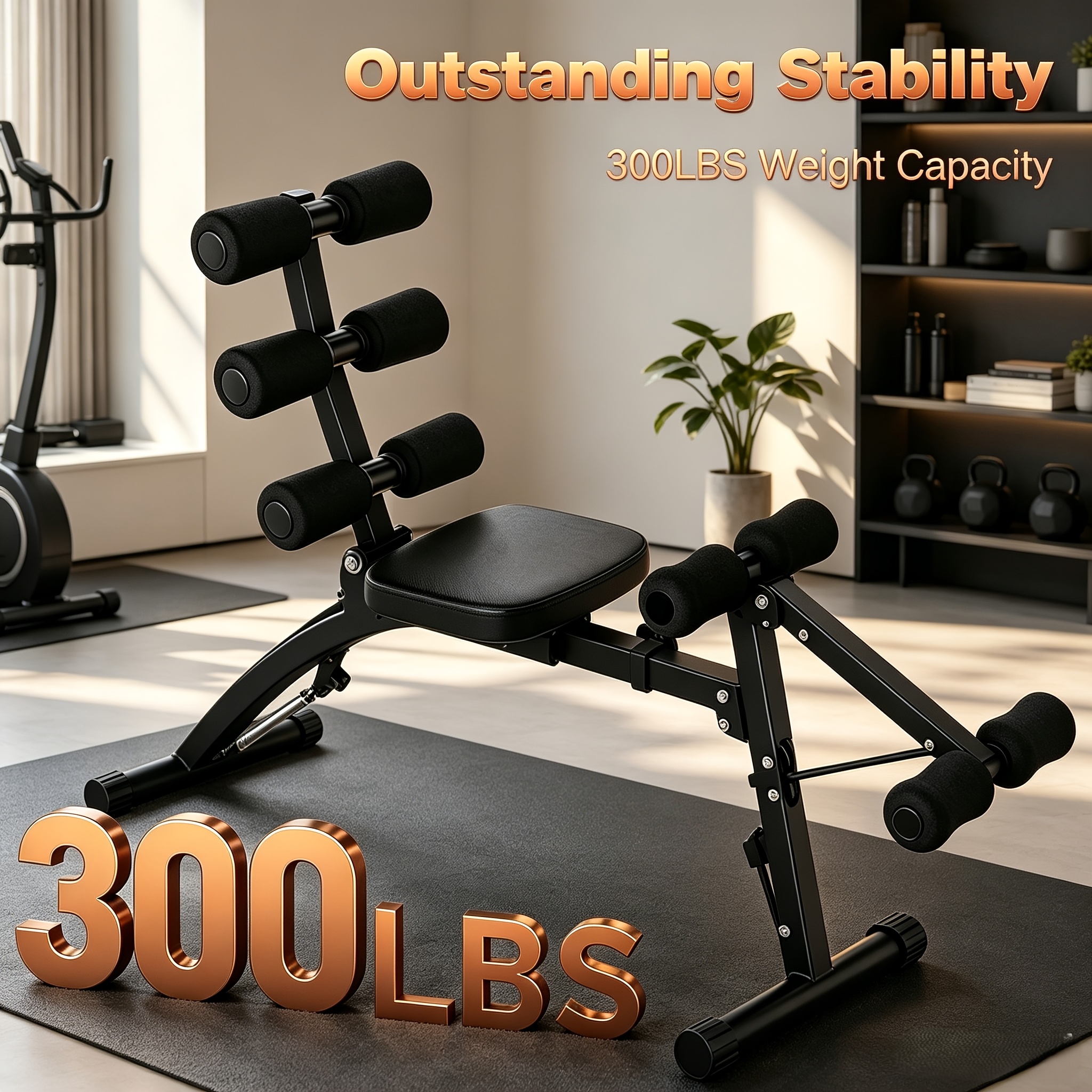   Machine & Ab Machine for  -Function   Adjustable   Core Exercise Equipment for Abs & Back