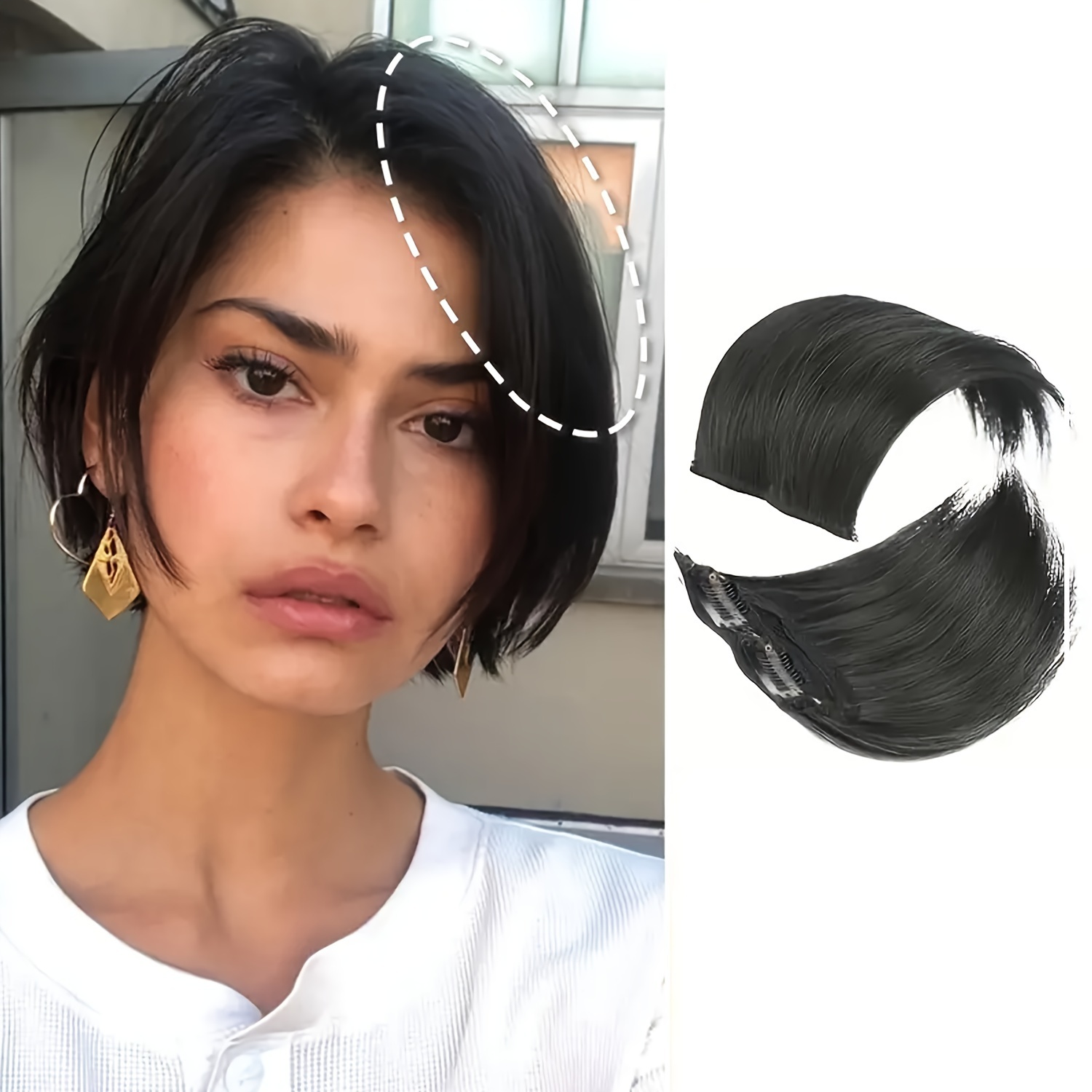 

2pcs -in For Women - Synthetic, Volume & , Fit