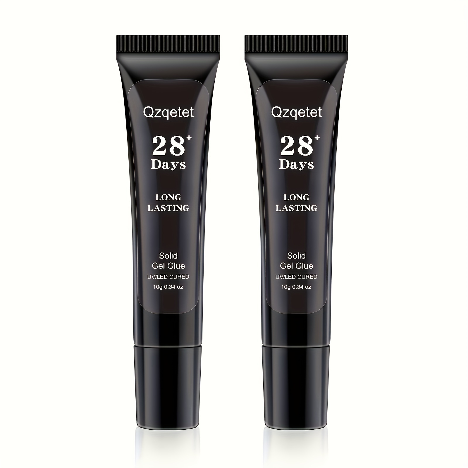 TEMU Nail Glue For Nail Tip, 2pcs * 10g Solid Gel Nail Glue For Nails, Upgraded Nail Glue, Strong For Nails, Nail Glue For Pressing Needs Curing, , +lasting