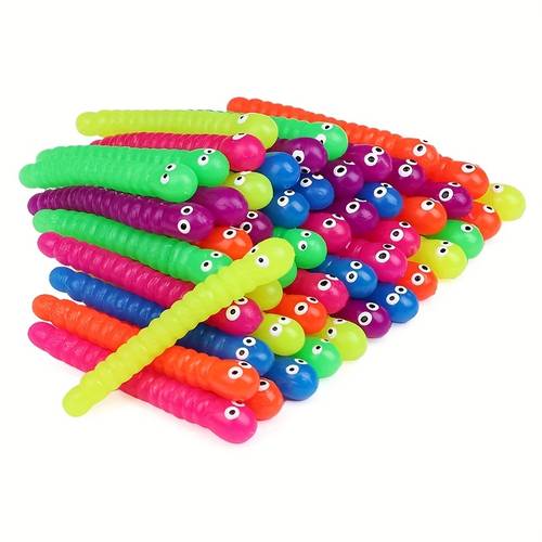 geschenk für sie/ihn 24 stück bunte dehnbare fidget spielzeuge, weiche dehnbare spielzeuge für partygeschenke, klassenpreise, süßigkeitstüten füller, für party für partygeschenke, zufällige farbe