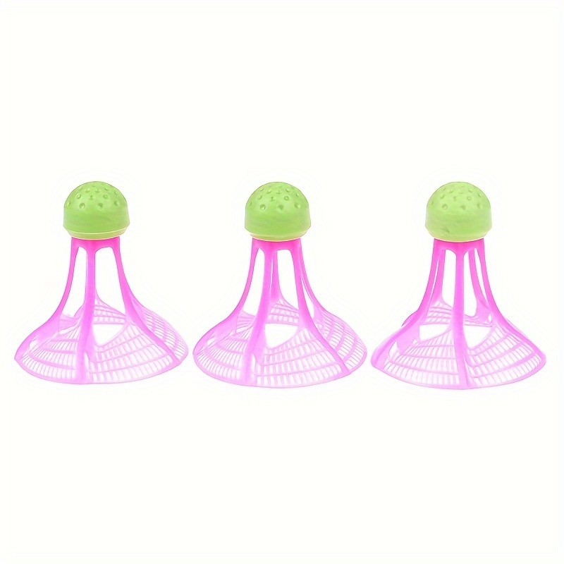 

3pcs, Windproof Nylon Badminton Ball, Portable For Outdoor Badminton Practice Training