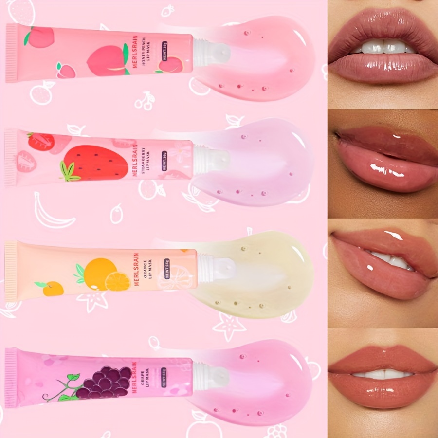 

Merlsrain Fruity Lip Oil Gloss - Moisturizing And Nourishing Lip Balm With Magic Color Change Effect For All Skin Types - Glossy Finish Liquid Lipstick For Adults - Pink Tone