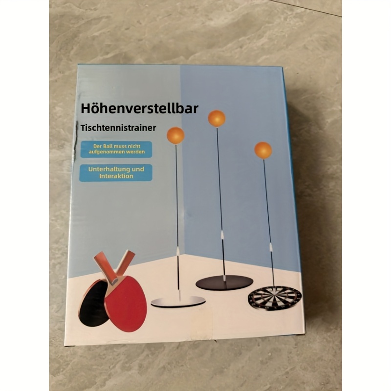 TEMU 8pcs Visual Training Ball Set For Movement - Quick Sweating Exercise - Fitness And Easy Computer Eye Workout Kit With Elastic Band, Table Tennis Paddle - Perfect For Home Use