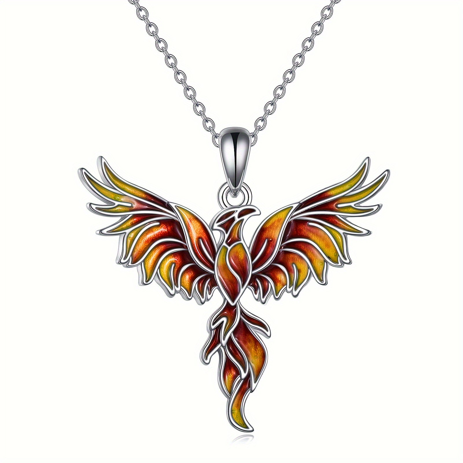 

Phoenix Pendant Necklace 925 Sterling Silver Jewelry For Women Mom