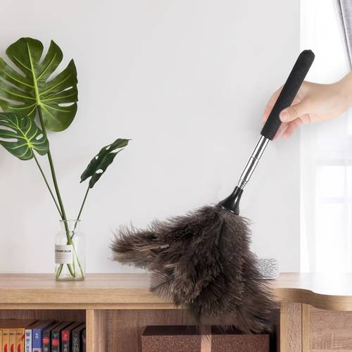 2pcs retractable dusting dusters retractable handle suitable for cleaning supplies household automobiles offices cleaning ceiling fans chandeliers high ceilings blinds